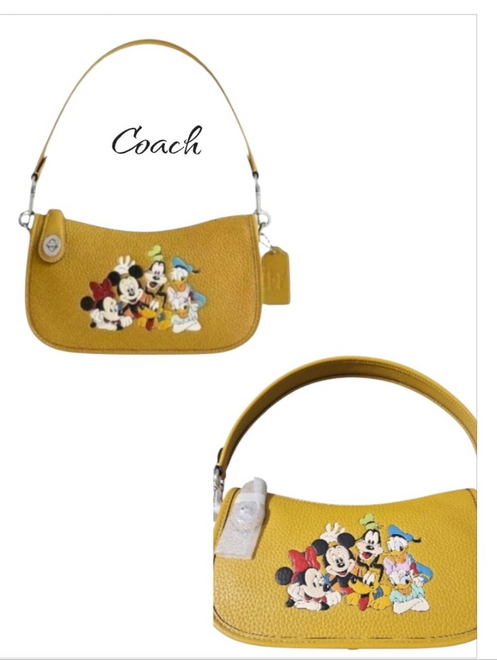 Disney X Coach Swinger Leather Shoulder Bag